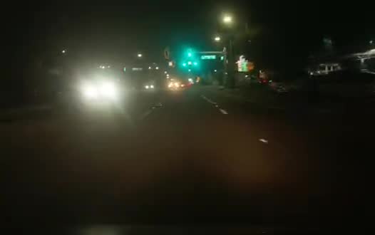Front-camera frame at the moment the driver takes control back