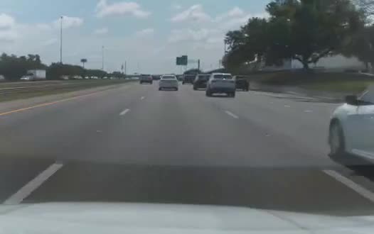 Honda Accord Hybrid forward-camera frame on a busy highway